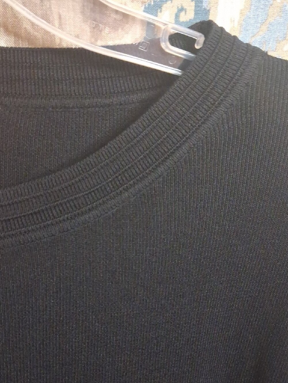 Finity Black Ribbed Long Sleeve Top - Picture 6 of 6